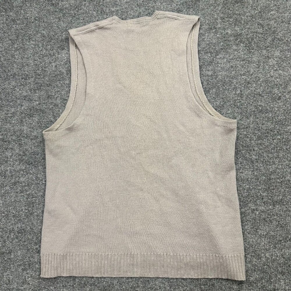 Vintage 40s Jantzen Sweater Vest Gray V-Neck Womens Medium Rare - Picture 3 of 7
